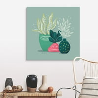 GreatBIGCanvas Lush Life VIII Gia Graham Pink grey 36 in. W 36 u. H Neuramljeni Canvas Art Print Viseći Hardver