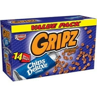 Keebler Gripz Chips Deluxe Kolačići Vrijednost Paket, 0. Oz., Grofe
