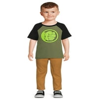 Hulk dječji dječak sublimirao kapuljaču i Set majica sa patentnim zatvaračem, veličine 2T-5t