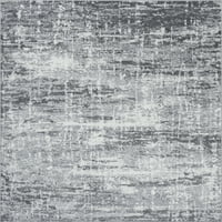 Savremeni tepih apstraktna siva, kremasta dnevna soba lako se čisti