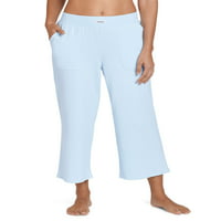 Jockey Essentials ženske pamučne rastezljive isečene pantalone za spavanje, veličine S-3X
