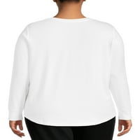 Terra & Sky ženska majica dugih rukava Plus veličine, 2 pakovanja