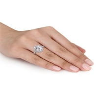 5-karatni T. G. W. Moissanite verenički prsten od 10k bijelog zlata