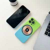 Magnetic iPhone Pro CASE [kompatibilan sa magsafe], slatka kofer boja za žene i muškarce, meka TPU otporna na udarce sa futrolom za iPhone za iPhone Pro, mentu + skyblue