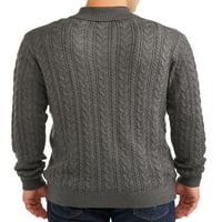 George muški i veliki muški pleteni džemper od kablova, do veličine 3XL