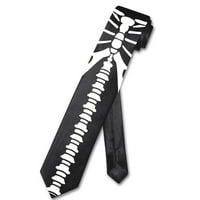 Stavka može varirati-Bijela kravata za odrasle za Noć vještica s crvenom bojom prskanja krvi crna kravata