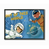 Dječija soba Stupella od ove riječi crtani film o svemirskim astronautima Dječiji rasadnik dizajn uokvirena
