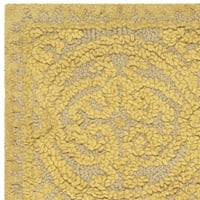 Cambridge Avalon geometrijska prostirka vunene vune, svijetlo zlato tamno zlato, 2'6 6 '