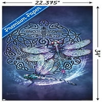 Brigidni ahibo drvo - Celtic Dragonfly zidni poster, 22.375 34