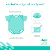 Carter's Child Of Mine Baby Girl Osnovni bodi sa kratkim rukavima, 3 pakovanja, Preemie-mjeseci