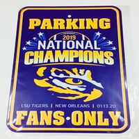 LSU Tigers Nacionalni šampioni parking znak