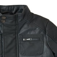 Urban Republic Toddler Boys Fau kožna Moto jakna, veličine 2T-4T
