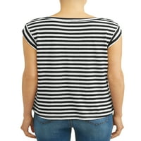 Sofia Jeans By Sofia Vergara Easy Striped Tee Women's