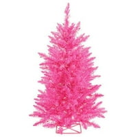 Vickerman Co. 2 'vruće umjetno božićno drvce s mini jednobojnim svjetlima sa postoljem
