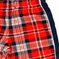 Wonder Nation Boys velur duge rukave košulja, pantalone, i čarapa pidžama Set, komad, veličine 4 - & Husky