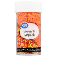 Velike vrijednosti Jimmies i Nonpareli Sprinkles 2. Oz Jar