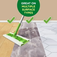 Swiffer Sweeper Dry meting Pad Floor Cleaner Refills za brisanje prašine, pakovanje, brojanje, zeleno