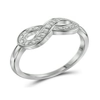 JewelersClub Diamond Accent Infinity Friendship prsten u Sterling srebru za žene