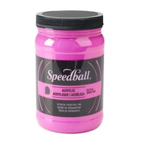 Speedball Stalni akrilni ekran tisak tinta, oz. Jar, fluorescentna magenta