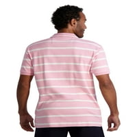 Chapps muški klasični fit prugasti pamučni pamučni polo majica, veličine xs-4xb