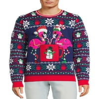 Jolly džemperi muški i veliki muški ružni Božićni džemper sa dugim rukavima, veličine S-3XL