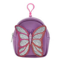 Wonder Nation Glitter Butterfly torbica torbica za ruksak, ljubičasta i ružičasta