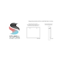 Stupell Industries četkica za šminkanje laka za nokte Rainbow Drip modni dizajn platneni zid Art by Ziwei