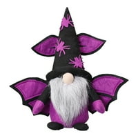 Halloween Viseći ukrasi Gnomes ukrasi sa crnim mačjim Bat vragom za Halloween Party Decoration Red Devil