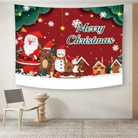 Fugsed Wall Tapistry Slatka fino šivanje tkanine otporne na božićnu umjetničko ukrašavanje božićnog zida