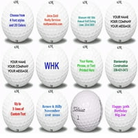 Personalizirani Tekst Dorađen Titleist Pro V Loptice Za Golf, Paket