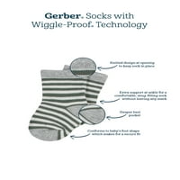 Gerber Baby & Toddler dječak ili djevojčica rodno neutralne čarape za Dreseve otporne na Wiggle, 8 pakovanja