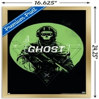 Call of Duty: Modern Warfare - Zidni poster Ghost Emblem, 14.725 22.375 Uramljeno