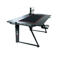 Lcockpit Black Carbon Fiber Gaming i kućni računarski sto