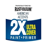 Crna, rđa-Oleum Američki Akcenti Ultra Cover sjaj boja u spreju 25% više bonus limenke, oz