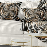 Designart fraktalni rotirajući apstraktni dizajn - jastuk za bacanje apstrakta - 12x20