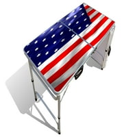 Prijenosni sklopivi stol sa grafikom zastave SAD-podesiva dužina ft ili Ft stol za zabavu za djecu i odrasle