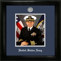Patriot Frame's Navy Portrait Black Frame srebrni medaljon