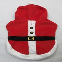 Vrijeme Za Odmor Santa Dog Jacket, Crvena, Mala