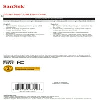 SanDisk 32GB Cruzer Snap USB 2. Fleš disk sa crvenim šljokicama Print-SDCZ62-032G-AW4RD