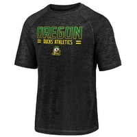 Muška fanatika brendirana Crna Oregon Ducks Team Fade Raglan T-Shirt