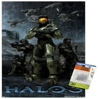 Halo - master glavnog zidnog postera sa push igle, 14.725 22.375