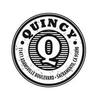 Personalizirani Okrugli Samo-Inking Gumeni Pečat - Quincy Inicijal