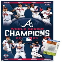 Atlanta Braves - Zidni Poster Šampiona Svjetske Serije, 14.725 22.375