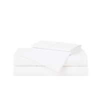 Cannon Solid Percale White Queen Sheet Set
