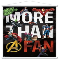 Marvel stripovi - više od obveznika zidnog postera sa drvenim magnetskim okvirom, 22.375 34