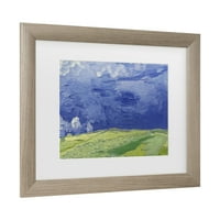 Zaštitni znak likovne umjetnosti' Wheatfields under Thundercloud ' Canvas Art Vincenta Van Gogha