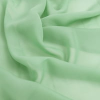 Rim Tekstil Poliester Hi Multi Šifon Tkani Precut Fabric-Mint