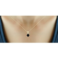 JewelersClub srebrne ogrlice za Žene-Srebrna ogrlica za žene 14k pozlaćena Srebrna-Safirna ogrlica središnji