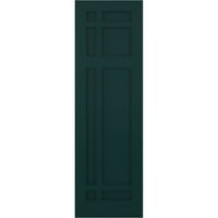 Ekena Millwork 15 W 26 H True Fit PVC San Juan Capistrano Misinski stil fiksne kapke, termalno zeleno