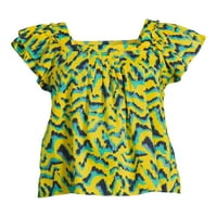 Get Women's Pintuck ruffle Top